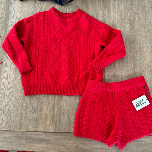 Daily Drills Sweaters - DAILY DRILLS KNIT SET // XS/S SWEATER & M/L SHORTS